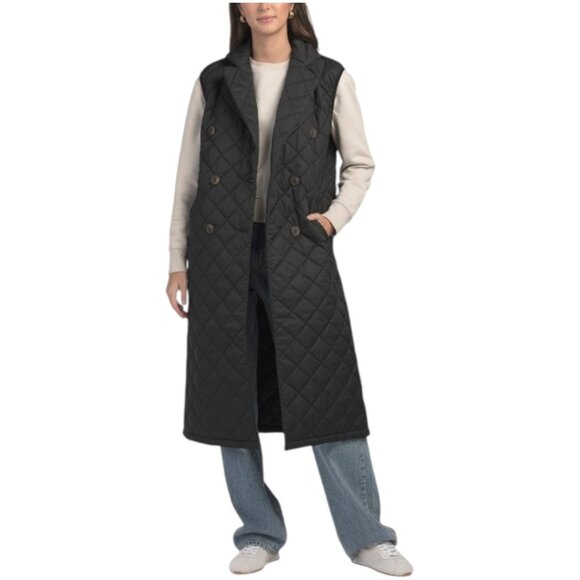 REBECCA MINKOFF Long Quilted Vest - Picture 1 of 3